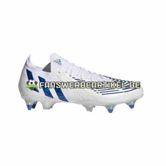 Adidas Predator EDGE.1 L SG Diamond Edge Blau Weiß Fußballschuhe