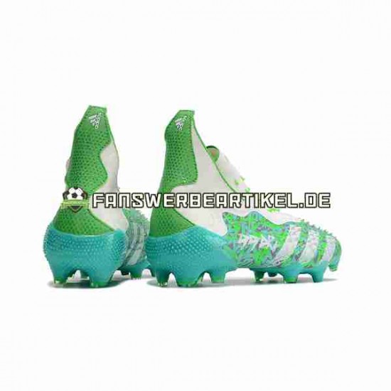 Adidas Predator FREAK FG Weiß Grün Fußballschuhe