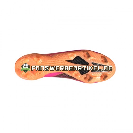 Adidas X GHOSTED.1 FG Superspectral Orange Pink Schwarz Fußballschuhe