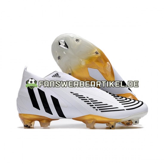 Adidas Predator Edge Geometric FG Weiß Schwarz Fußballschuhe