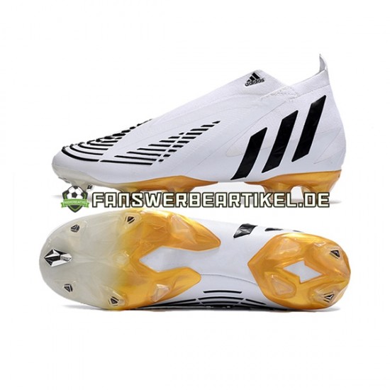 Adidas Predator Edge Geometric FG Weiß Schwarz Fußballschuhe