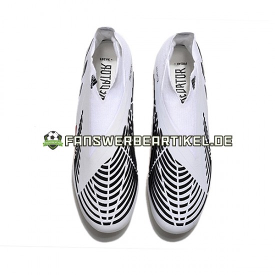 Adidas Predator Edge Geometric FG Weiß Schwarz Fußballschuhe
