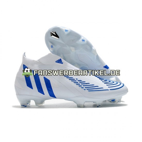 Adidas Predator Edge Geometric FG Blau Weiß Fußballschuhe