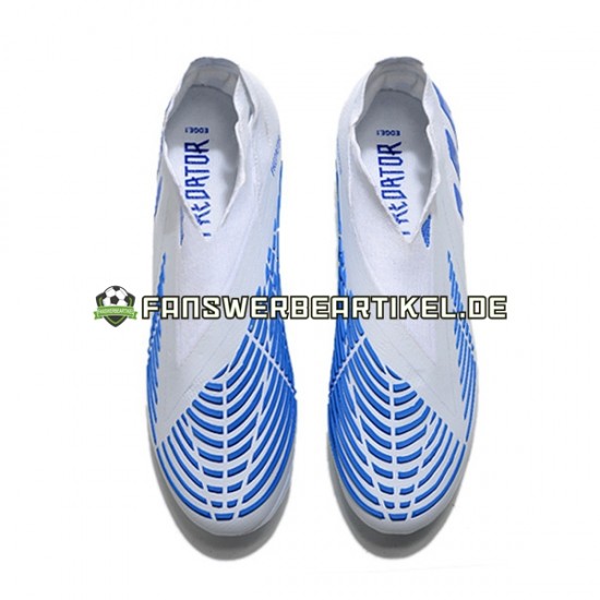 Adidas Predator Edge Geometric FG Blau Weiß Fußballschuhe