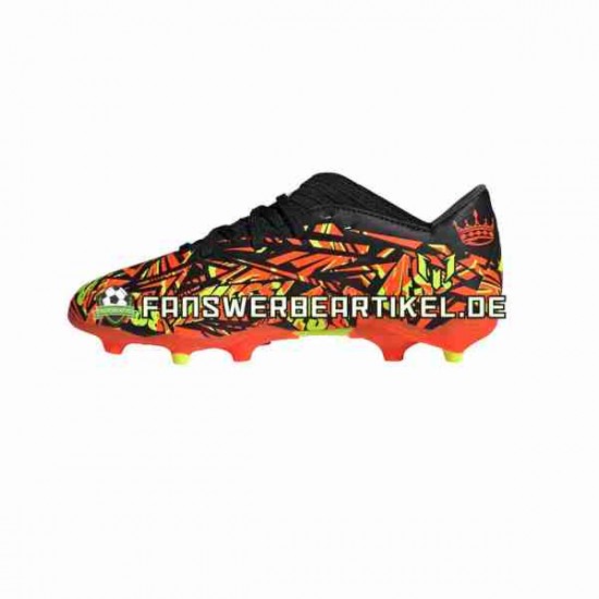 Adidas Nemeziz Messi.3 FG J Orange Gelb Schwarz Fußballschuhe