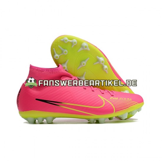 Nike Air Zoom Mercurial Superfly IX Academy AG Pink Grün Fußballschuhe