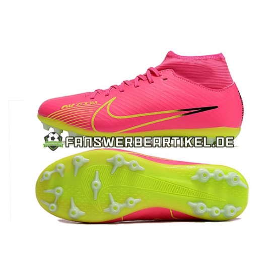 Nike Air Zoom Mercurial Superfly IX Academy AG Pink Grün Fußballschuhe