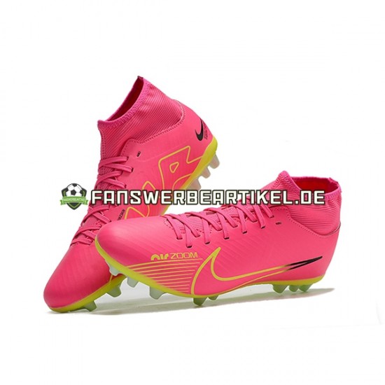 Nike Air Zoom Mercurial Superfly IX Academy AG Pink Grün Fußballschuhe