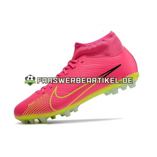 Nike Air Zoom Mercurial Superfly IX Academy AG Pink Grün Fußballschuhe