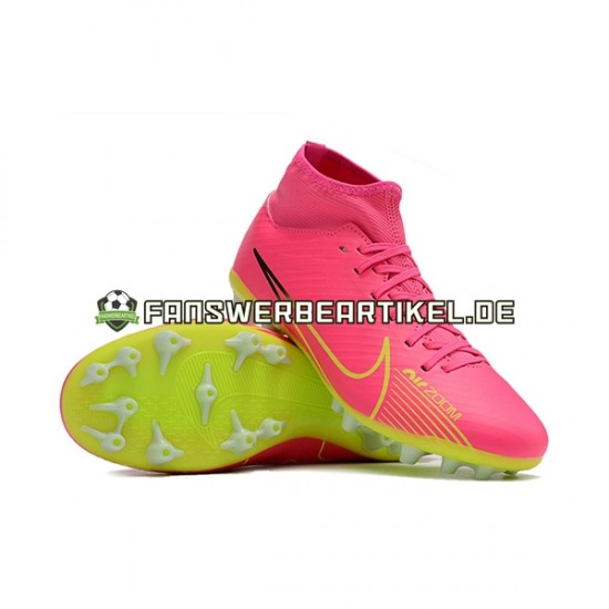 Nike Air Zoom Mercurial Superfly IX Academy AG Pink Grün Fußballschuhe