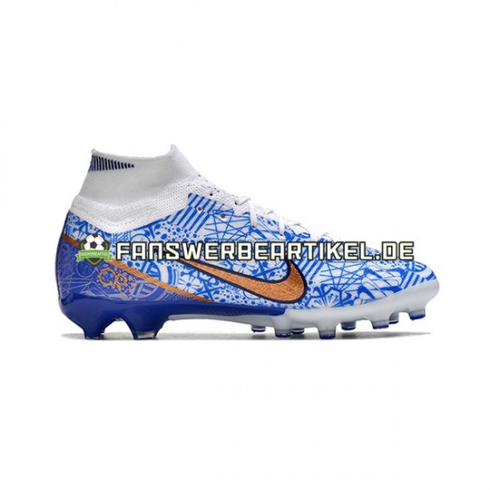 Nike Air Zoom Mercurial Superfly IX Elite AG Blau Fußballschuhe