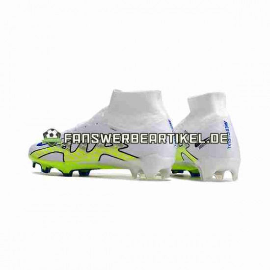 Nike Air Zoom Mercurial Superfly IX Elite FG Weiß Grün Fußballschuhe