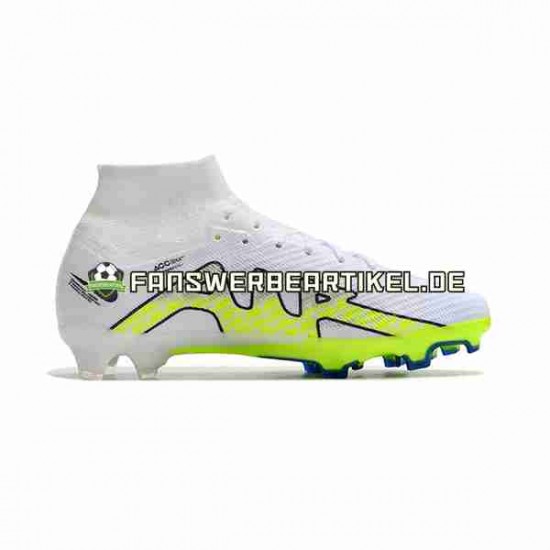 Nike Air Zoom Mercurial Superfly IX Elite FG Weiß Grün Fußballschuhe