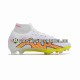 Nike Air Zoom Mercurial Superfly IX Elite FG Pink Gelb Weiß Fußballschuhe