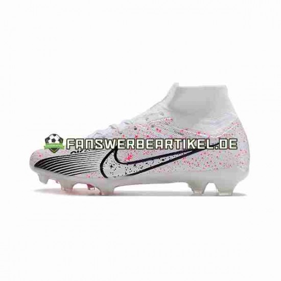 Nike Air Zoom Mercurial Superfly IX Elite FG Rot Weiß Schwarz Fußballschuhe