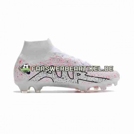 Nike Air Zoom Mercurial Superfly IX Elite FG Rot Weiß Schwarz Fußballschuhe