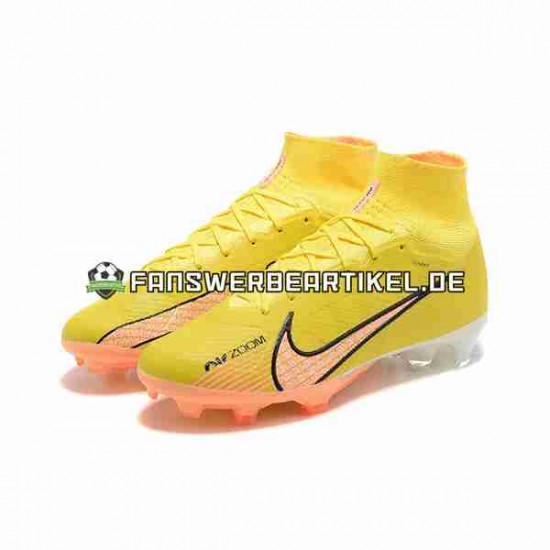 Nike Air Zoom Mercurial Superfly IX Elite FG Orange Gelb Fußballschuhe