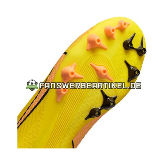 Nike Air Zoom Mercurial Vapor XV Academy AG Lucent Pink Gelb Fußballschuhe