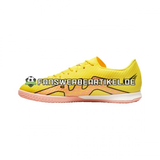 Nike Air Zoom Mercurial Vapor XV Academy IC Halle Lucent Pink Gelb Fußballschuhe