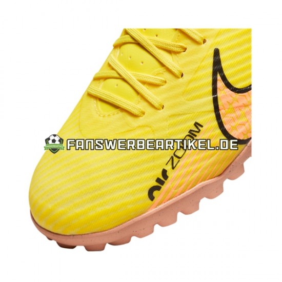 Nike Air Zoom Mercurial Vapor XV Academy TF Lucent Pink Gelb Fußballschuhe