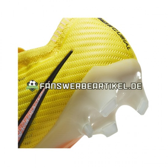 Nike Air Zoom Mercurial Vapor XV Elite FG Lucent Pink Gelb Fußballschuhe