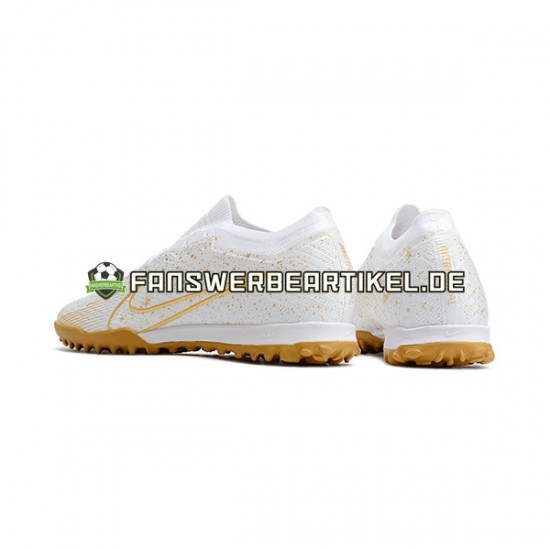 Nike Air Zoom Mercurial Vapor XV Elite TF Gelb Weiß Fußballschuhe