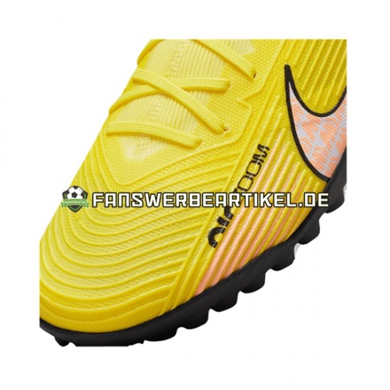Nike Air Zoom Mercurial Vapor XV Pro TF Lucent Pink Gelb Fußballschuhe