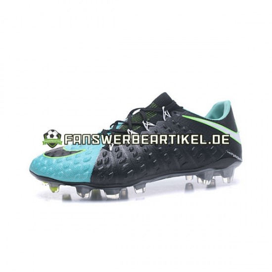 Nike HyperVenom Phantom III Elite FG Blau Schwarz Fußballschuhe