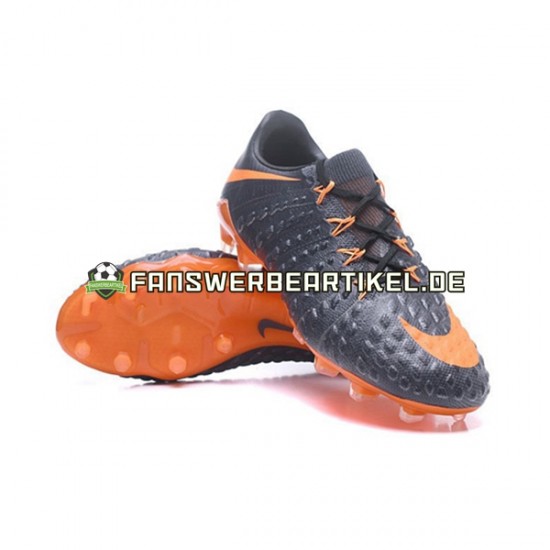 Nike HyperVenom Phantom III Elite FG Orange Schwarz Fußballschuhe