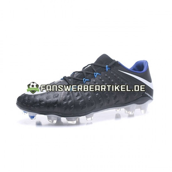 Nike HyperVenom Phantom III Elite FG Weiß Schwarz Fußballschuhe