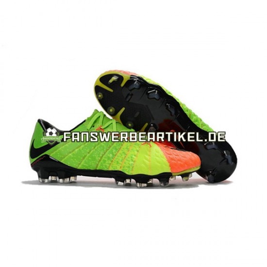 Nike HyperVenom Phantom III Elite FG Orange Grün Fußballschuhe