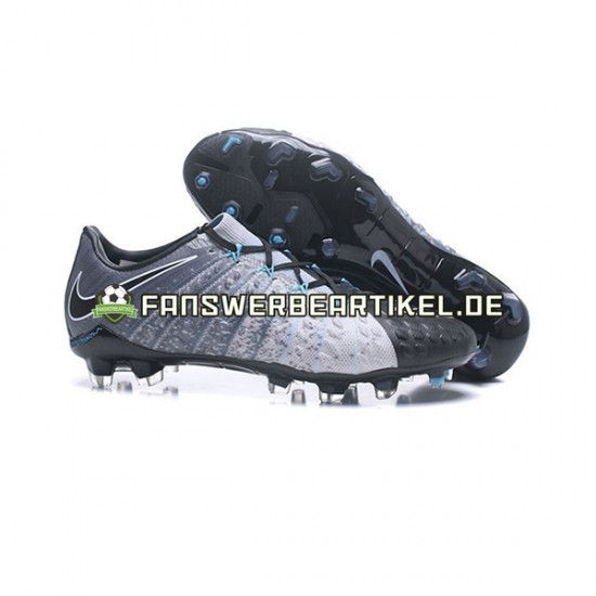 Nike HyperVenom Phantom III Elite FG Grau Schwarz Fußballschuhe