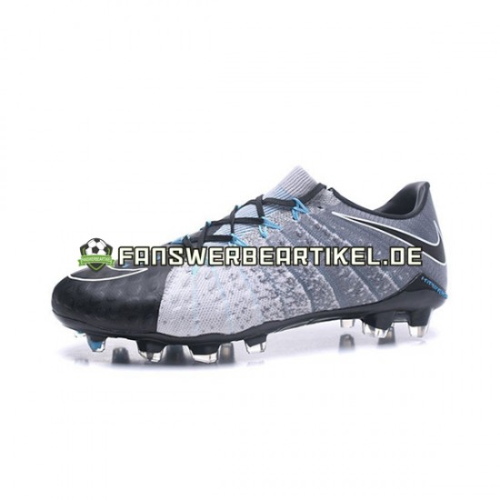 Nike HyperVenom Phantom III Elite FG Grau Schwarz Fußballschuhe