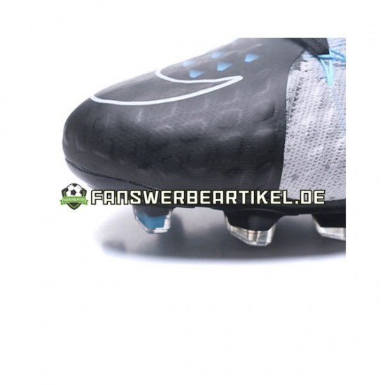 Nike HyperVenom Phantom III Elite FG Grau Schwarz Fußballschuhe