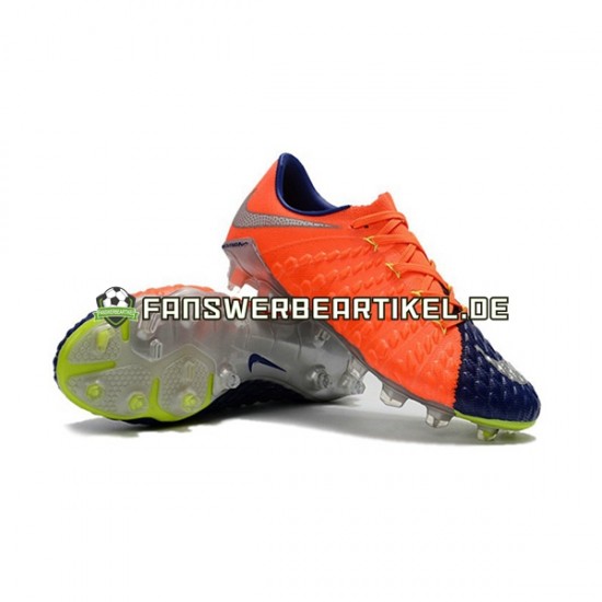 Nike HyperVenom Phantom III Elite FG Orange Blau Fußballschuhe