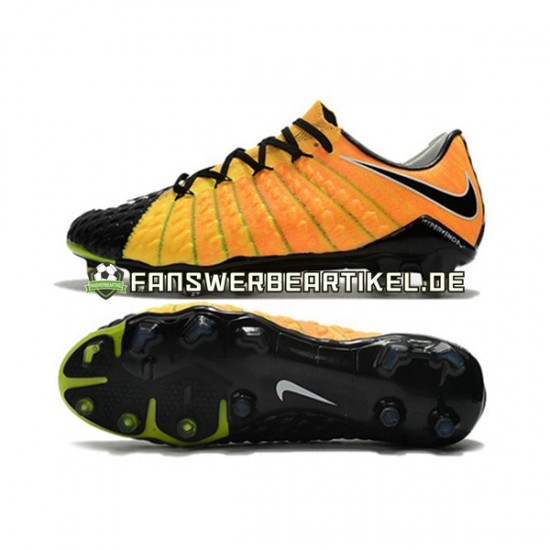 Nike HyperVenom Phantom III Elite FG Gelb Schwarz Fußballschuhe