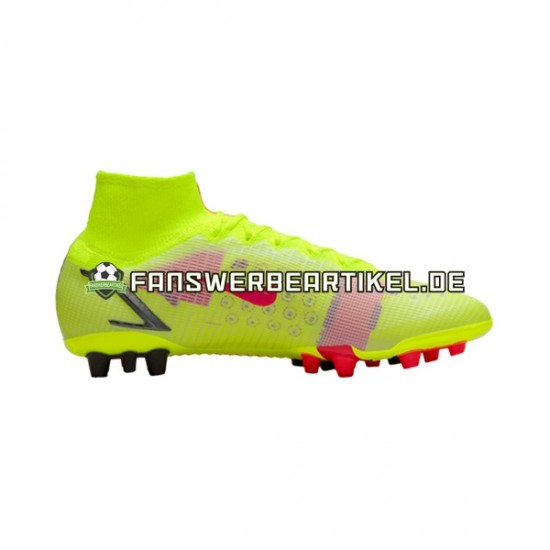 Nike Mercurial Superfly VIII Motivation Elite AG Rot Gelb Fußballschuhe