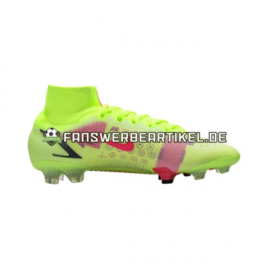 Nike Mercurial Superfly VIII Motivation Elite FG Rot Gelb Fußballschuhe