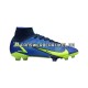 Nike Mercurial Superfly VIII Recharge Elite FG Blau Gelb Fußballschuhe