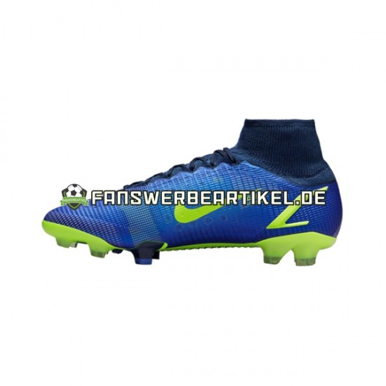 Nike Mercurial Superfly VIII Recharge Elite FG Blau Gelb Fußballschuhe