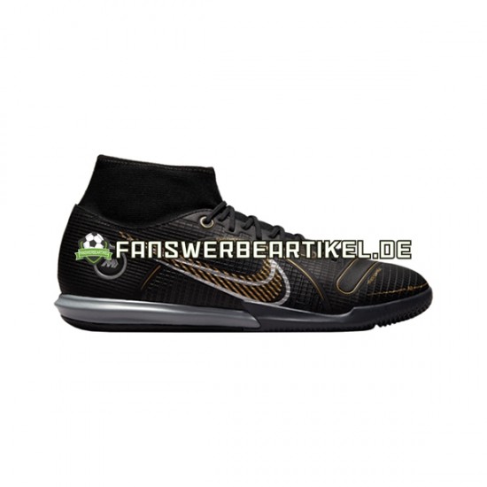 Nike Mercurial Superfly VIII Shadow Academy IC Schwarz Fußballschuhe