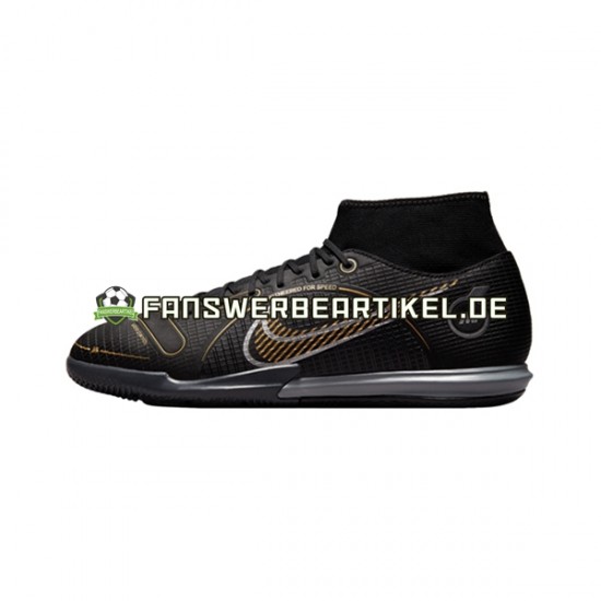 Nike Mercurial Superfly VIII Shadow Academy IC Schwarz Fußballschuhe