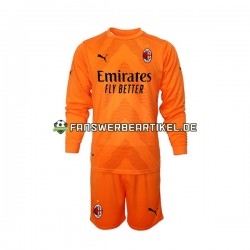 Torwart Trikot AC Mailand Kinder Ausweich ausrüstung 2022-2023 Langarm