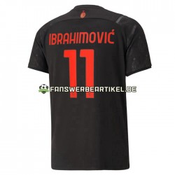 Ibrahimovic 11 Trikot AC Mailand Herren Ausweich ausrüstung 2021-2022 Kurzarm