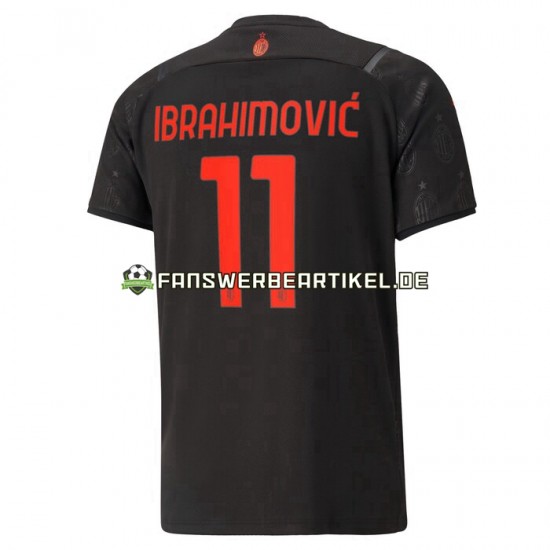 Ibrahimovic 11 Trikot AC Mailand Herren Ausweich ausrüstung 2021-2022 Kurzarm