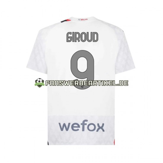 Olivier Giroud 9 Trikot AC Mailand Herren Auswärtsausrüstung 2023-2024 Kurzarm