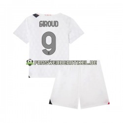 Olivier Giroud 9 Trikot AC Mailand Kinder Auswärtsausrüstung 2023-2024 Kurzarm