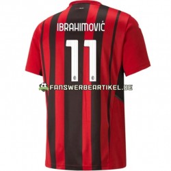 Zlatan Ibrahimovic 11 Trikot AC Mailand Herren Heimausrüstung 2021-2022 Kurzarm