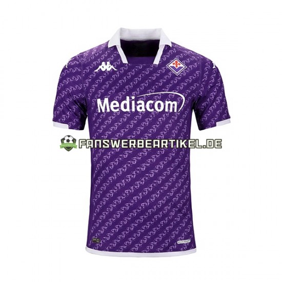 Trikot AC Florenz Herren Heimausrüstung 2023-2024 Kurzarm