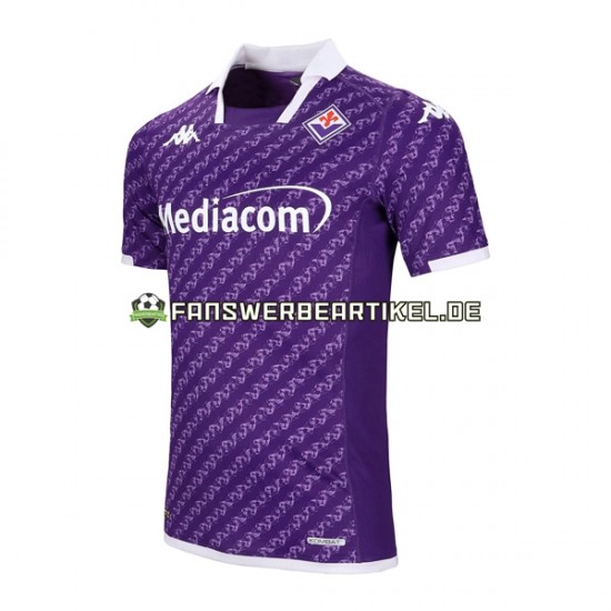 Trikot AC Florenz Herren Heimausrüstung 2023-2024 Kurzarm